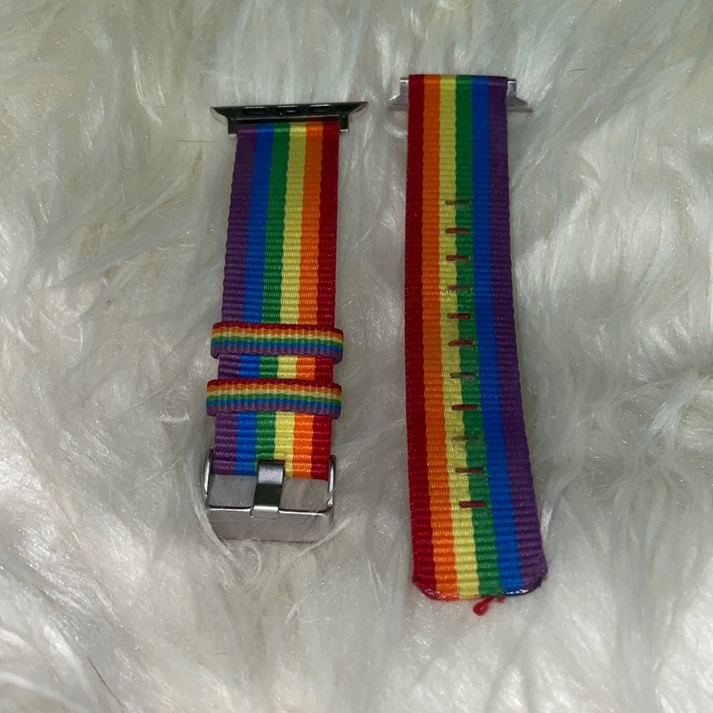 rainbow apple watch band